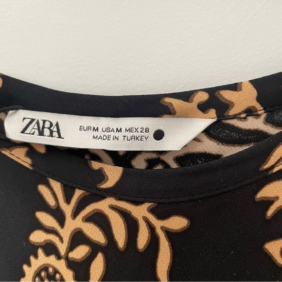 ZARA Maxi patterned dress Size M - Picture 2 of 6